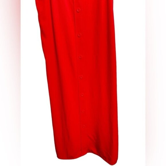 Everlane Goweave Picnic Dress in Haute Red Women Size 10 - Picture 4 of 8